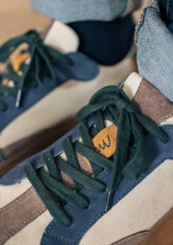 Montlimart BASKETS ETAPE Marine/Blanc/Vert Cheap