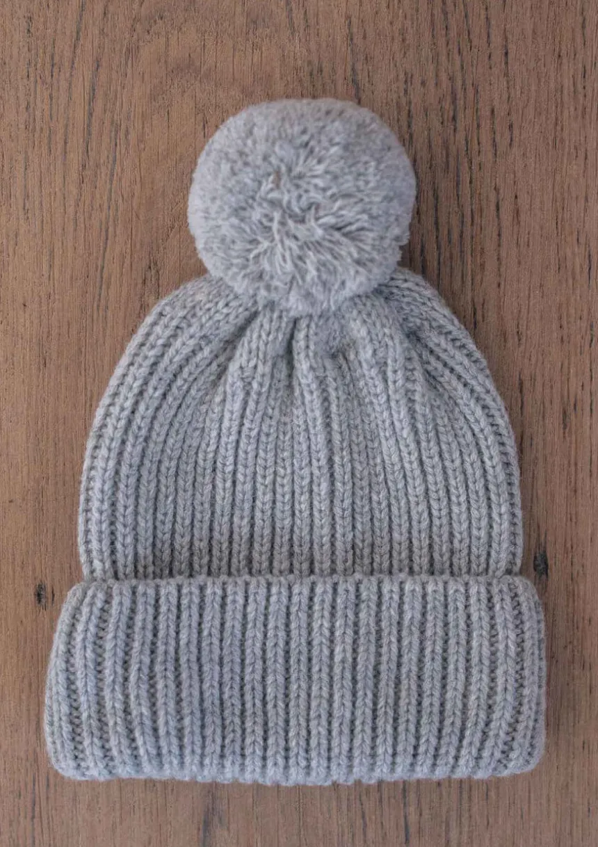 Montlimart BONNET POMPOM GRIS CLAIR GrisClair Cheap