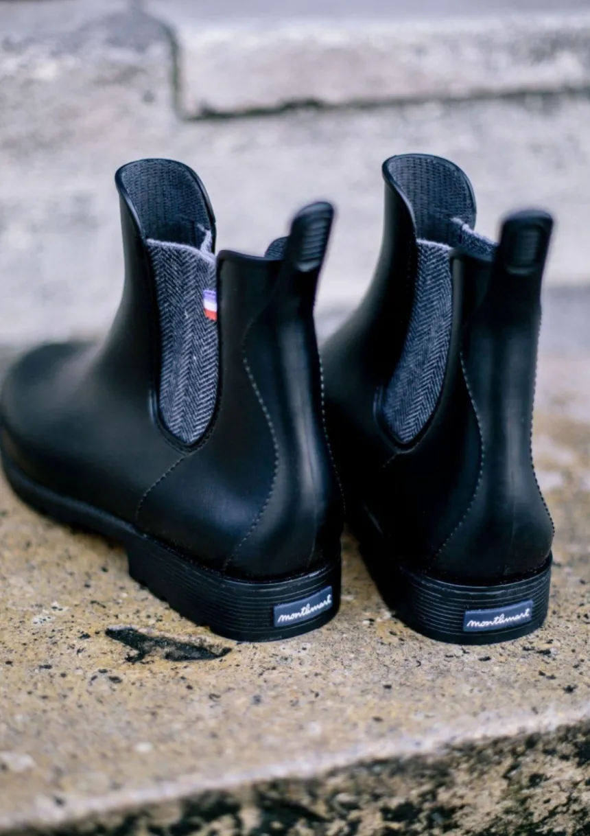 Montlimart BOOTS MONTPLUIE NOIR CHEVRONS NoirChevrons Clearance