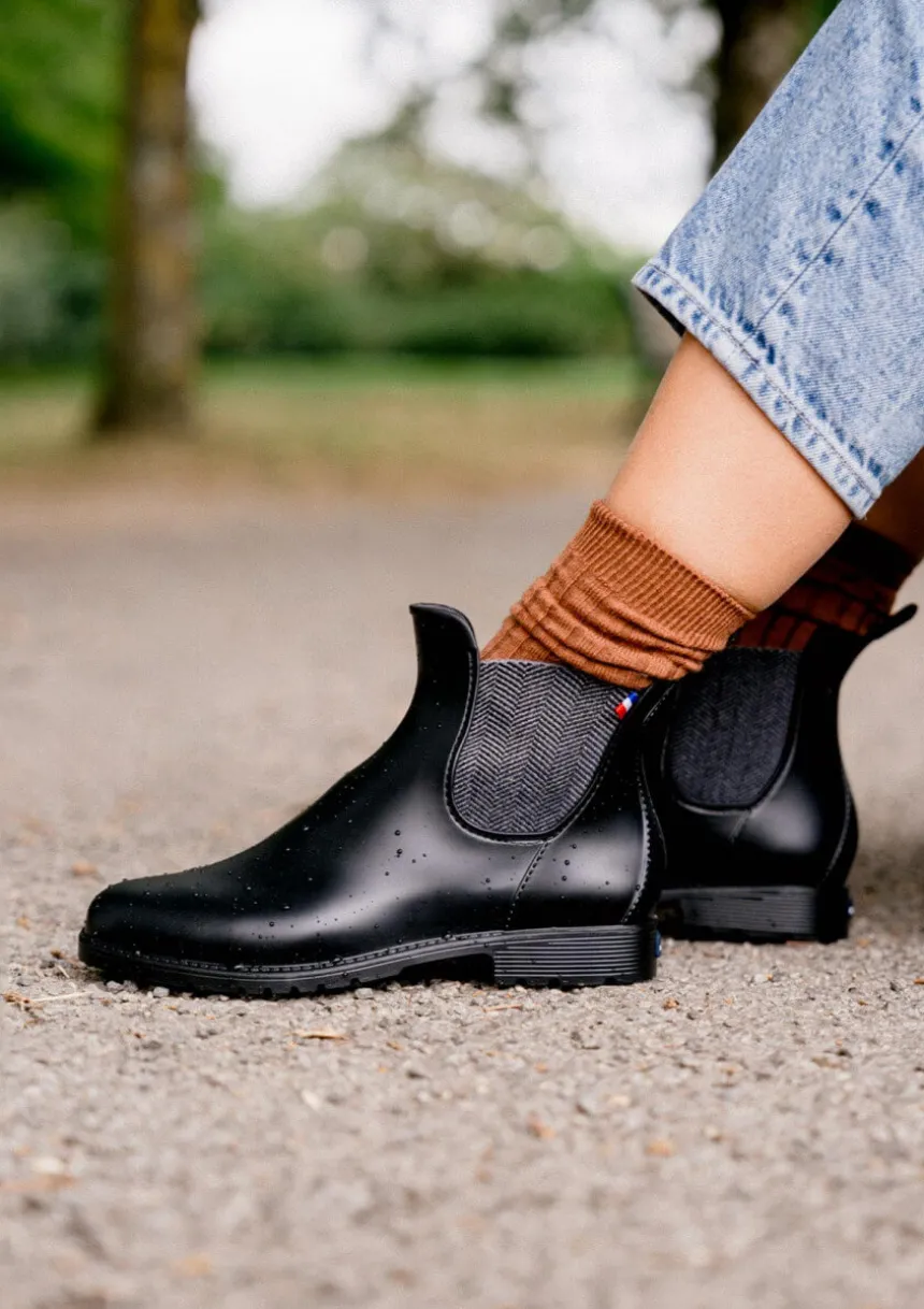 Montlimart BOOTS MONTPLUIE NOIR CHEVRONS NoirChevrons Clearance