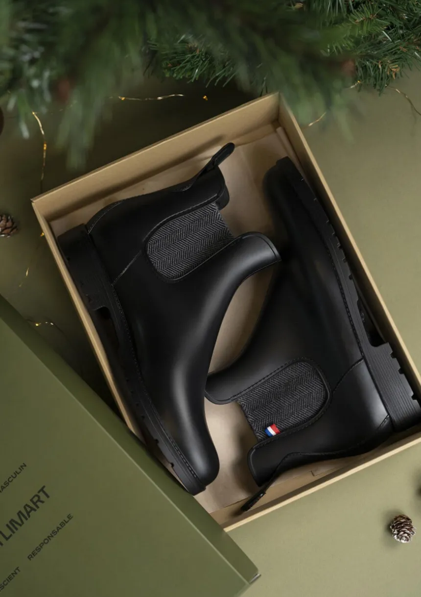 Montlimart BOOTS MONTPLUIE NOIR CHEVRONS NoirChevrons Clearance