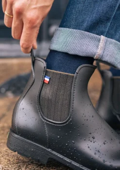 Montlimart BOOTS MONTPLUIE NOIR JACQUARD KAKI NoirJacquardKaki Clearance