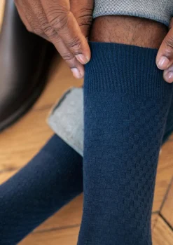 Montlimart CHAUSSETTES ALVEOLE Marine Best Sale