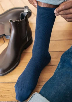 Montlimart CHAUSSETTES ALVEOLE Marine Best Sale