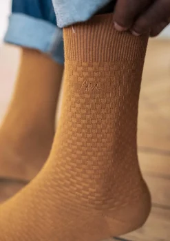 Montlimart CHAUSSETTES ALVEOLE Ocre Cheap
