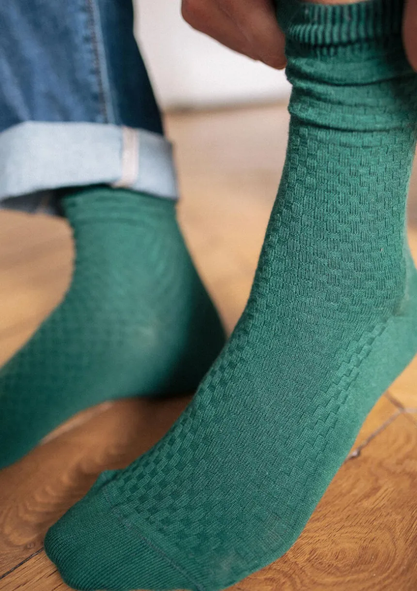 Montlimart CHAUSSETTES ALVEOLE Vert Hot