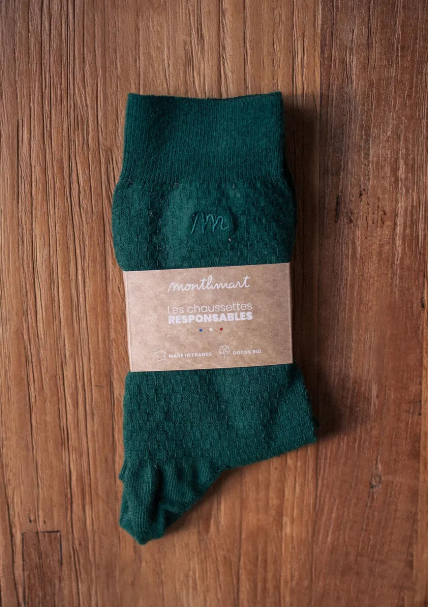 Montlimart CHAUSSETTES ALVEOLE Vert Hot