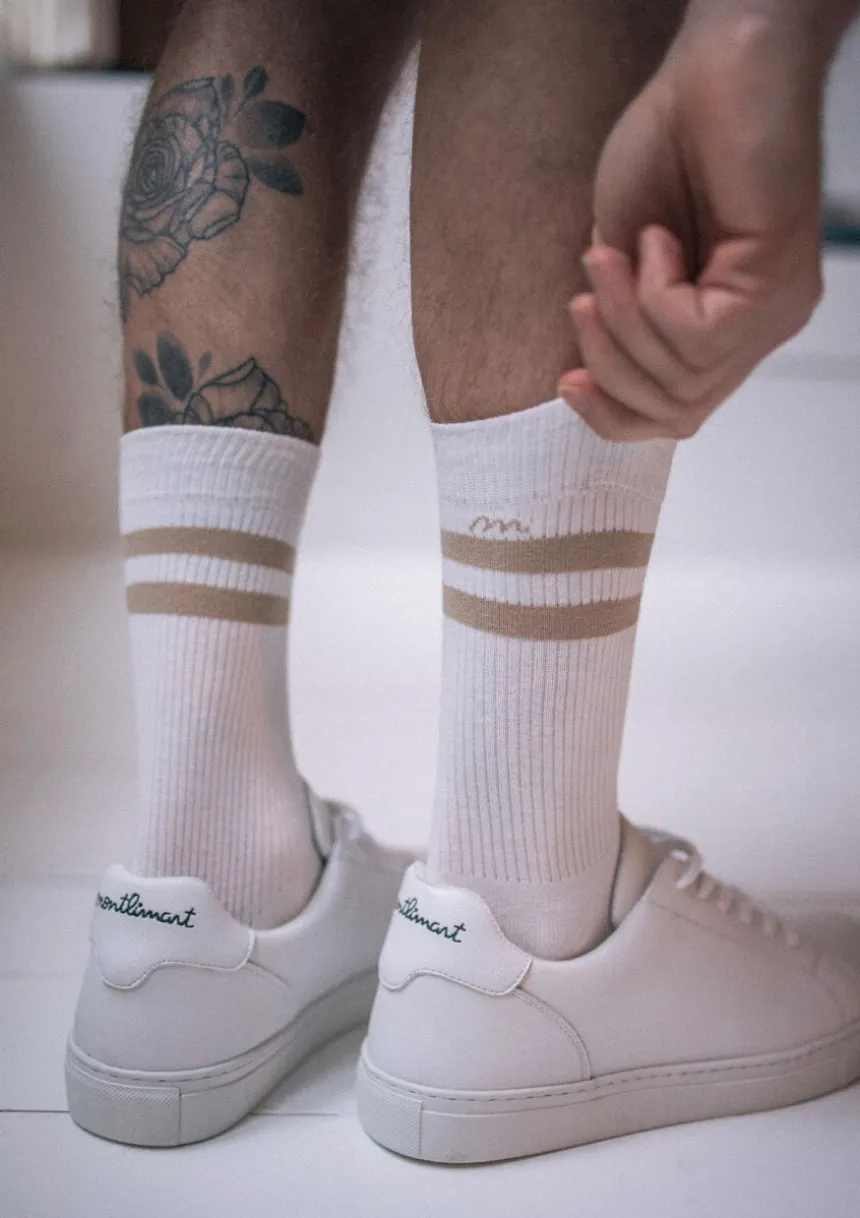 Montlimart CHAUSSETTES TENNIS Beige Flash Sale