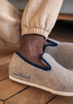 Montlimart CHAUSSONS MARTIN Beige/Marine Discount