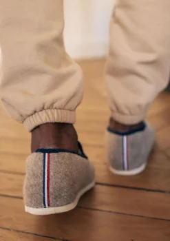 Montlimart CHAUSSONS MARTIN Beige/Marine Discount