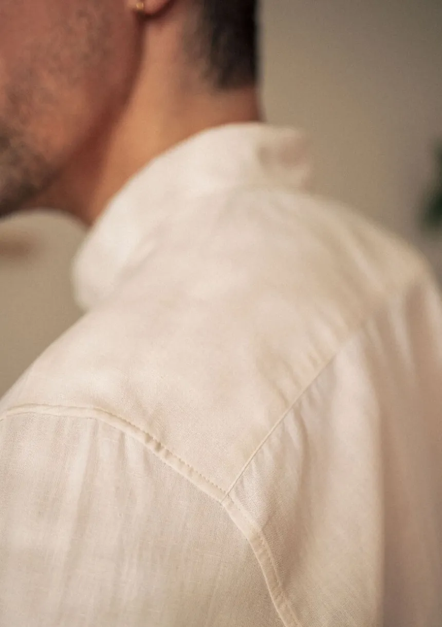 Montlimart CHEMISE CENTRE-LIN Ecru Shop