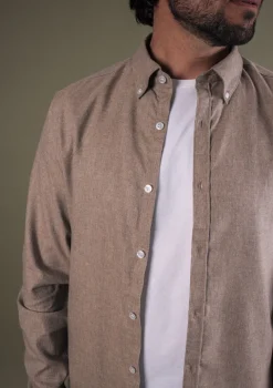 Montlimart CHEMISE CENTRE-VILLE BEIGE CHINE BeigeChine Shop