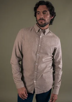 Montlimart CHEMISE CENTRE-VILLE BEIGE CHINE BeigeChine Shop