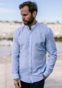 Montlimart CHEMISE MAOLIN BLEU CLAIR BleuClair Fashion