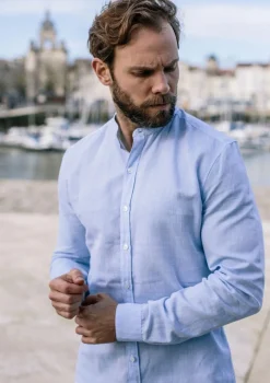 Montlimart CHEMISE MAOLIN BLEU CLAIR BleuClair Fashion