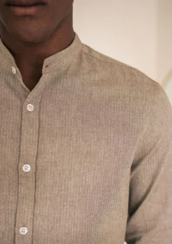 Montlimart CHEMISE CHEVRONS MARRON ChevronsMarron Flash Sale