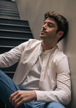 Montlimart CHEMISE TEXTURE BEIGE RAYURE TextureBeigeRayure Cheap