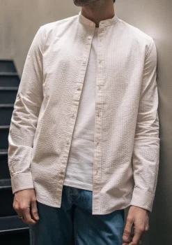 Montlimart CHEMISE TEXTURE BEIGE RAYURE TextureBeigeRayure Cheap