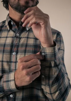 Montlimart CHEMISE PATURAGE CARREAUX MARINE CarreauxMarine Clearance