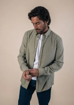 Montlimart CHEMISE SAINT PAUL VERT CHINE VertChine New