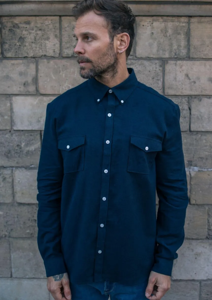 Montlimart CHEMISE SURTOUT BLEU MARINE BleuMarine Cheap