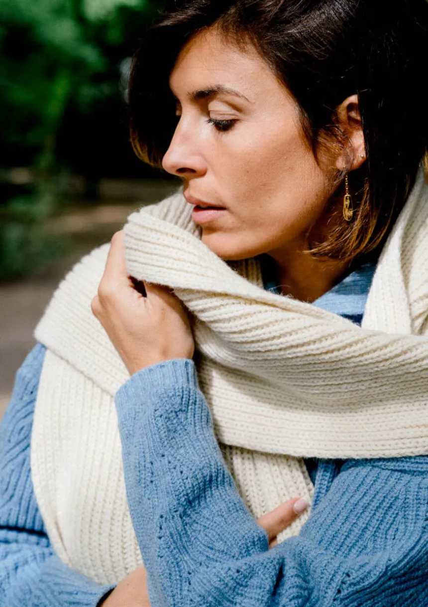 Montlimart ECHARPE CHANTERELLE Ecru Clearance