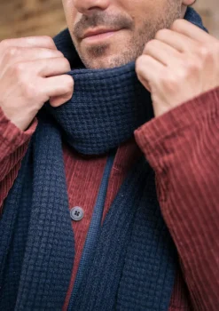 Montlimart ECHARPE GAUFRE Marine Clearance