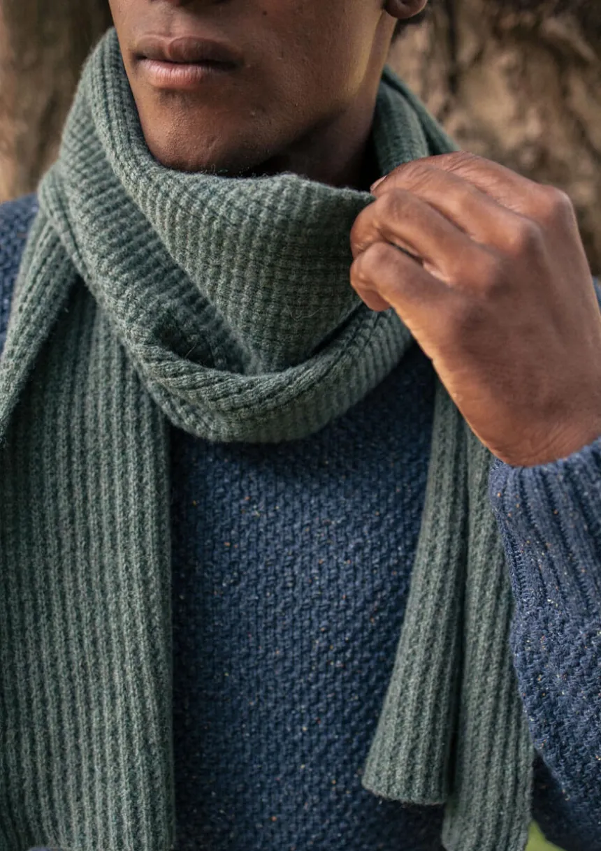 Montlimart ECHARPE GAUFRE Vert Hot