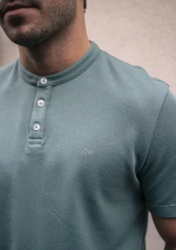 Montlimart POLO EMBLEME VERT EUCALYPTUS VertEucalyptus Fashion