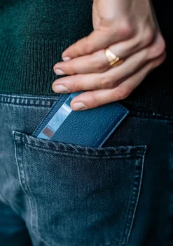 Montlimart PORTE CARTE PORTECUIR Marine New