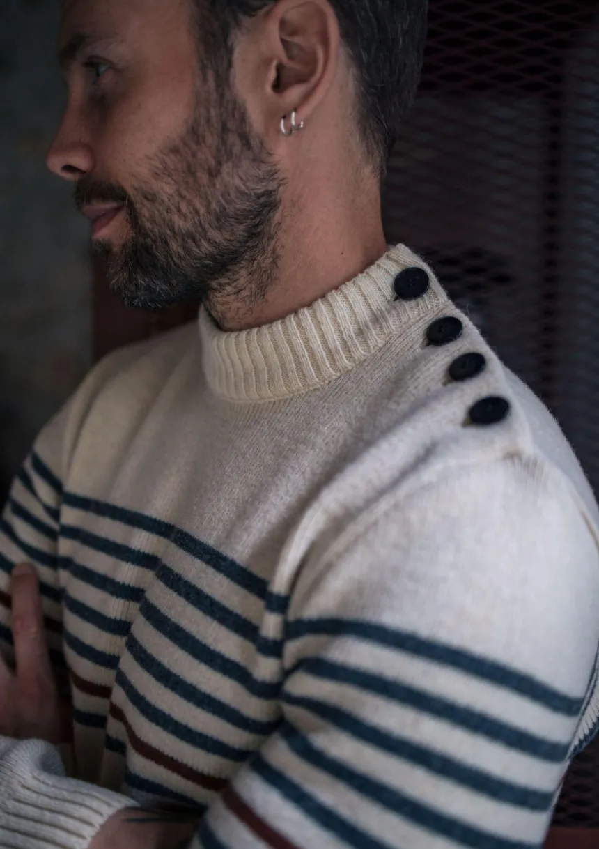 Montlimart PULL BRISE Ecru Hot