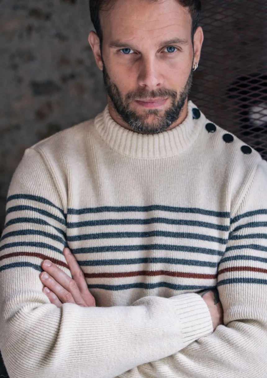 Montlimart PULL BRISE Ecru Hot