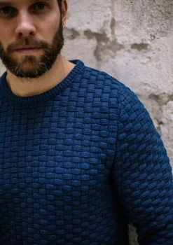 Montlimart PULL DAMIER BLEU FONCE BleuFonce Fashion