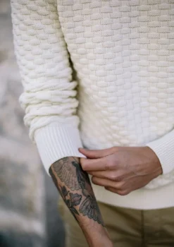 Montlimart PULL DAMIER Ecru Sale