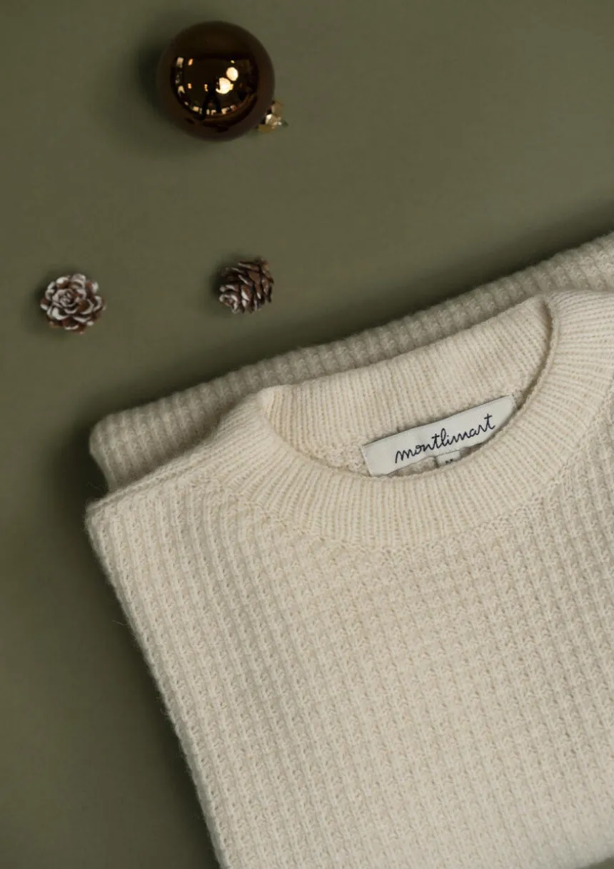 Montlimart PULL ORIGINE Ecru Hot