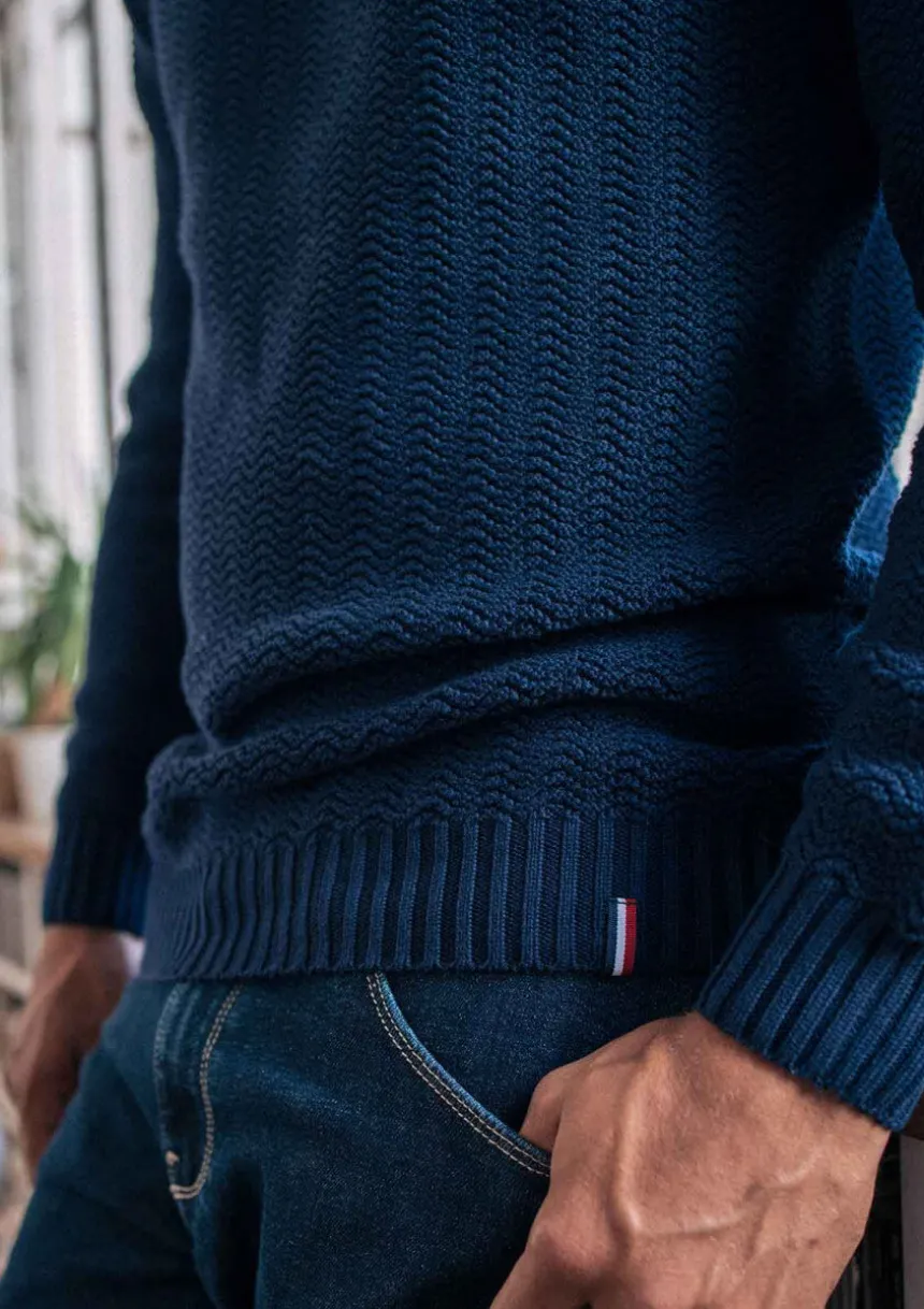 Montlimart PULL PLANETE Marine New