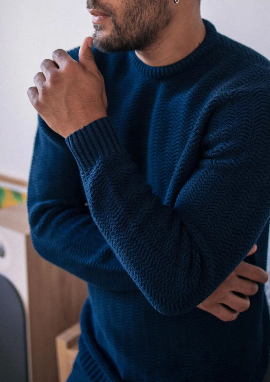 Montlimart PULL PLANETE Marine New