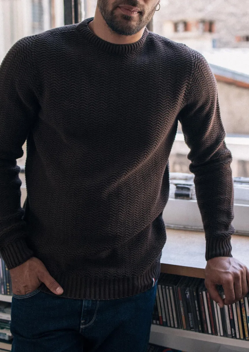 Montlimart PULL PLANETE Marron Sale