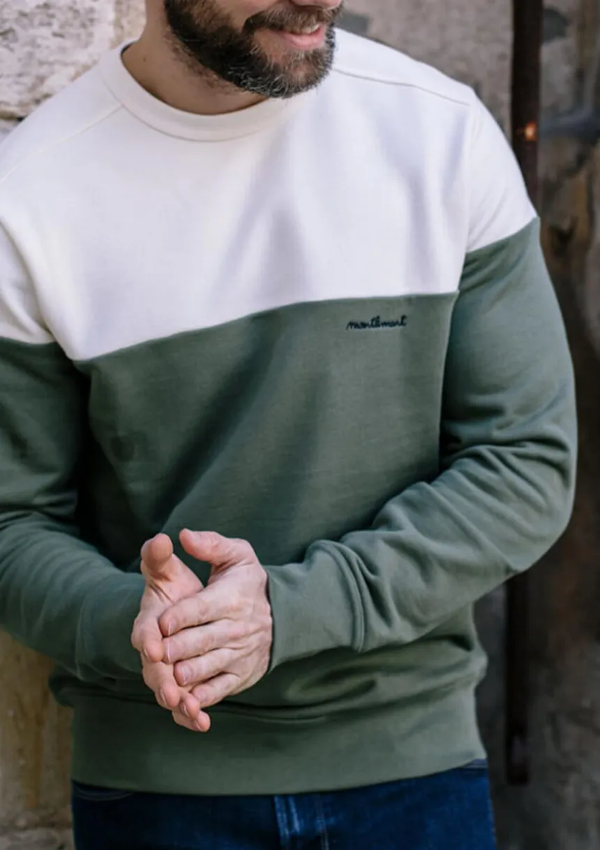 Montlimart SWEAT CLIMAT Kaki Clearance