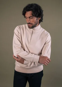 Montlimart SWEAT UNION Ecru Discount