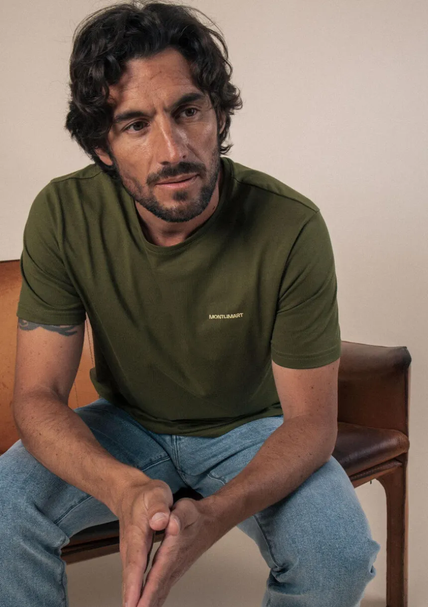 Montlimart T-SHIRT BLASON Vert Clearance