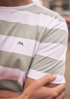 Montlimart T-SHIRT ESTIME BLEU CLAIR/BLANC BleuClair/Blanc Best Sale