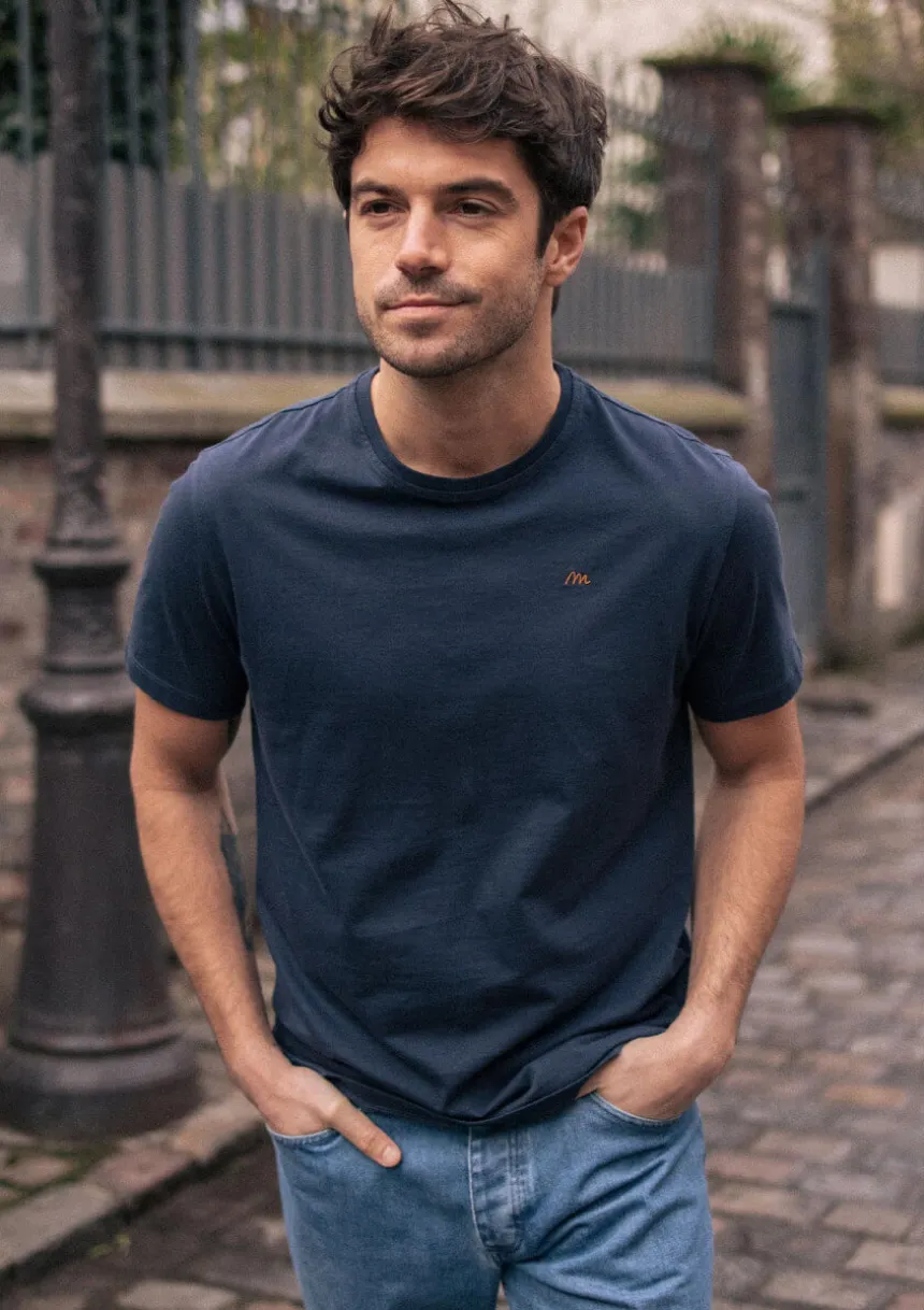 Montlimart T-SHIRT HERITAGE BLEU MARINE BleuMarine Fashion