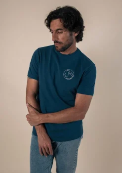 Montlimart T-SHIRT LUNE Bleu Best Sale