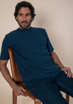 Montlimart T-SHIRT POLYGONE Bleu Online