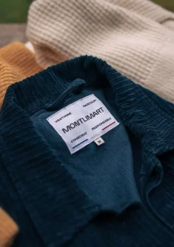 Montlimart VESTE ATELIER VELOURS MARINE VeloursMarine Shop